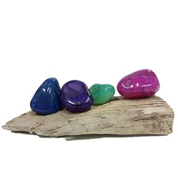 Agate Mixed Tumbled Stones 50g (5-6 Stones)