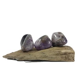 Amethyst Chevron Tumbled Stones 50g (3-4 Stones)