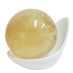 Calcite Honey Sphere 72mm