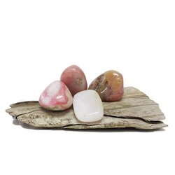 Opal Pink Tumbled Stones 25g (3-4 Stones)