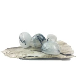 Tourmalinated Quartz Dark Tumbled Stones 10g (1-2 Stones)