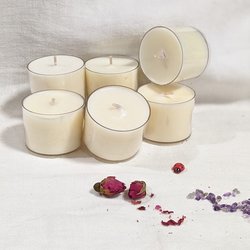 Assorted Scented Soy Wax Spa Tealights 6 Pack 9+ hours each