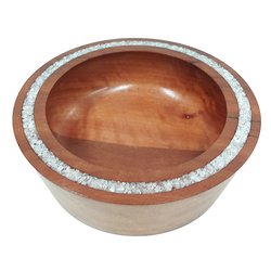 Red Gum Crystal Inlay Bowl