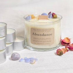 Healing Soy Wax Scented & Infused Abundance Candle