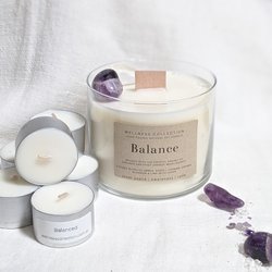 Healing Soy Wax Scented & Infused Balanced Candle