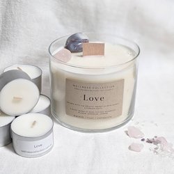 Healing Soy Wax Scented & Infused Love Candle