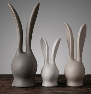 Ceramic Bunny Set - Click Image to Close