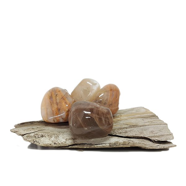 Moonstone Peach Tumbled Stones 50g (3-4 Stones) - Click Image to Close