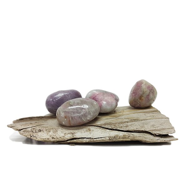 Tourmaline Pink in Quartz Tumbled Stones 20g (1-2 Stones) - Click Image to Close