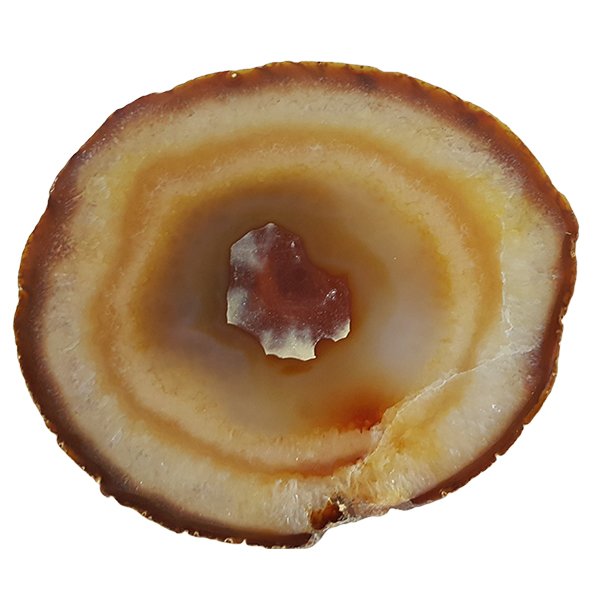 Yellow Agate Slice No 32 - Click Image to Close