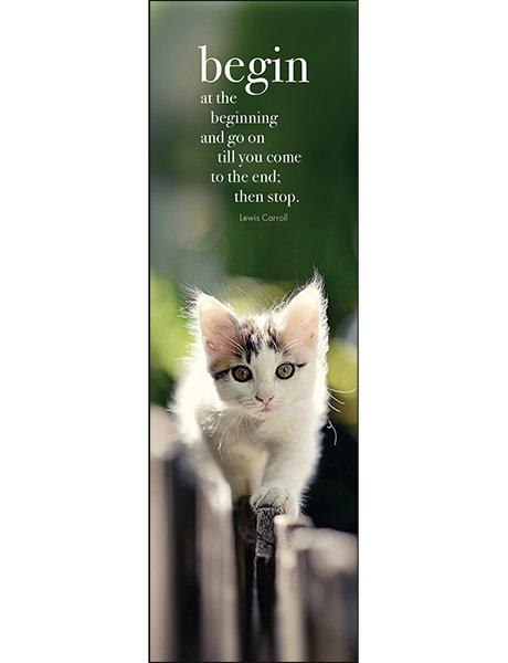 Begin - Affirmation Bookmarks - Click Image to Close