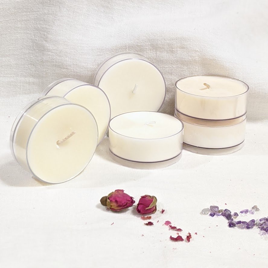 Maxi Soy Wax Tealights 6 pack - Click Image to Close