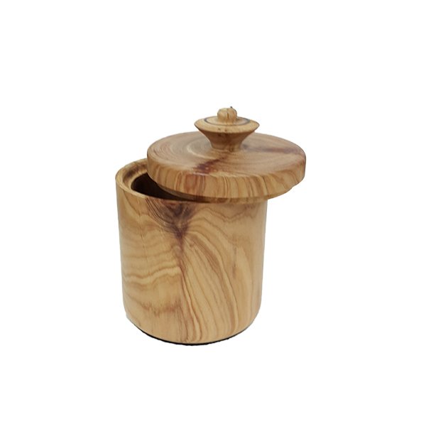 Hand Made Cypress Pine Canister - Click Image to Close