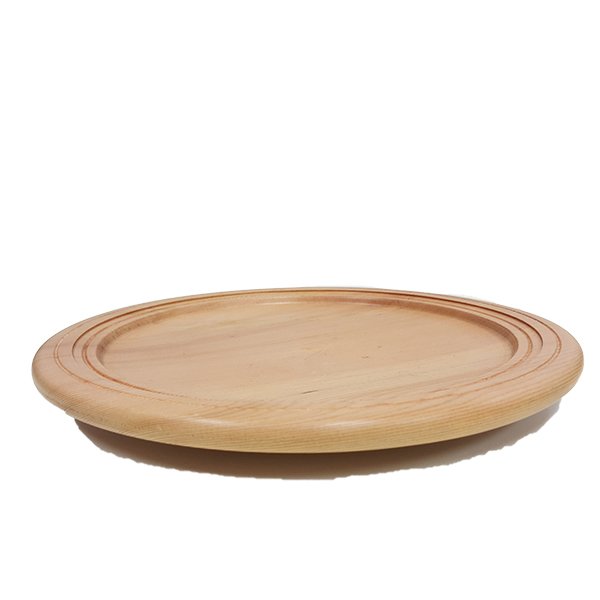 Hand Made Huon Pine Plate (Ridged) - Click Image to Close
